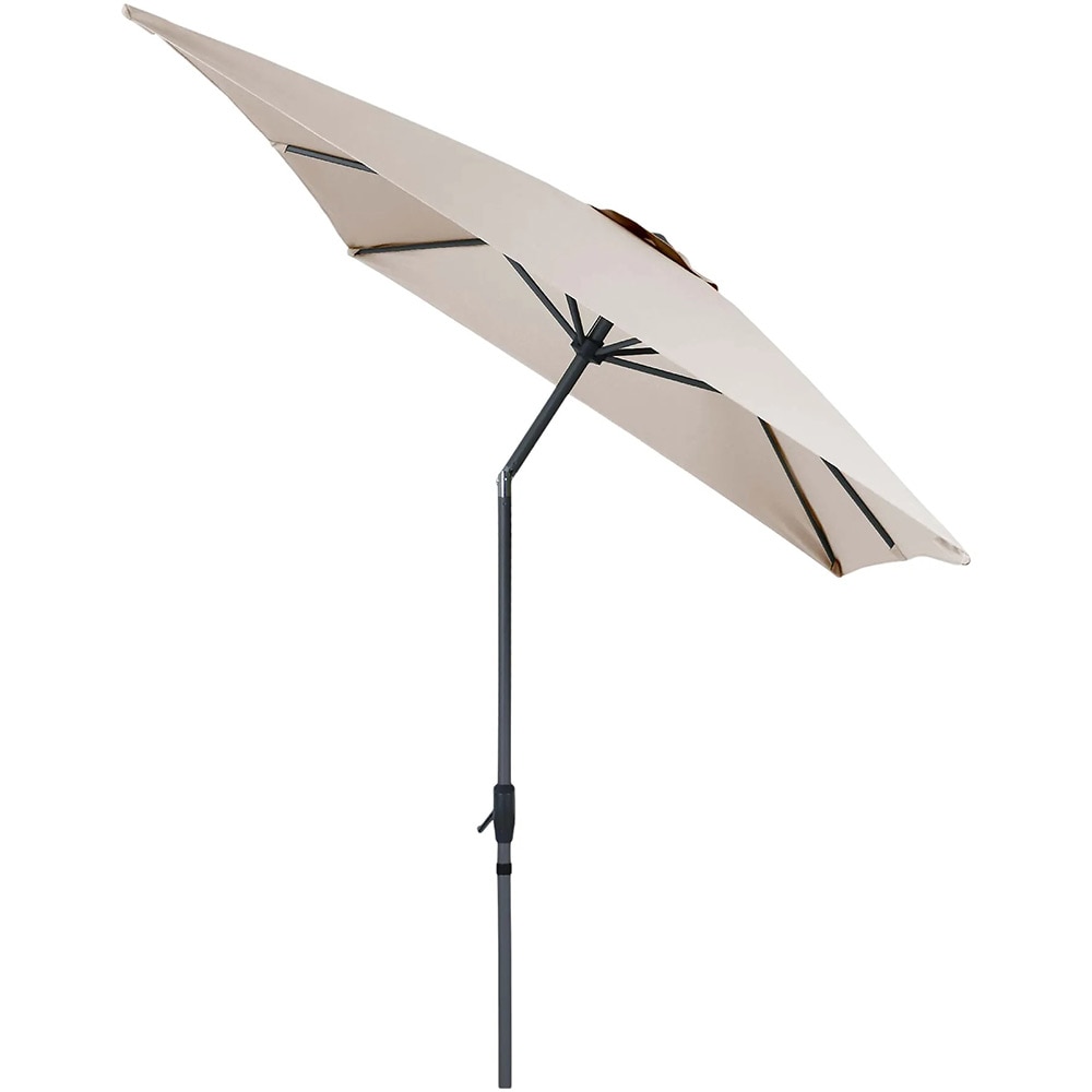 Umbrela gradina inclinabila GOODHOME Kasane, 3 x 2 m, UPF30, deschidere tip manivela, aluminiu si poliester, bej