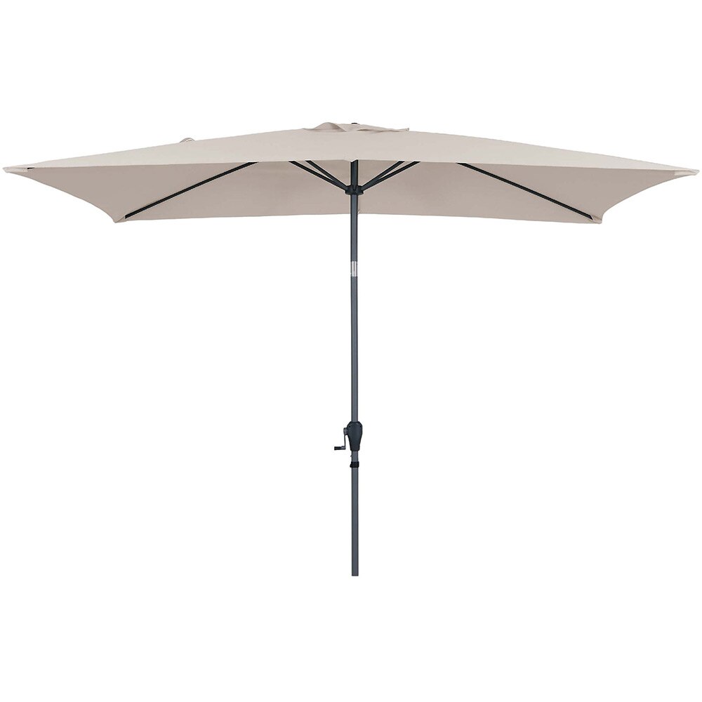 Umbrela gradina inclinabila GOODHOME Kasane, 3 x 2 m, UPF30, deschidere tip manivela, aluminiu si poliester, bej