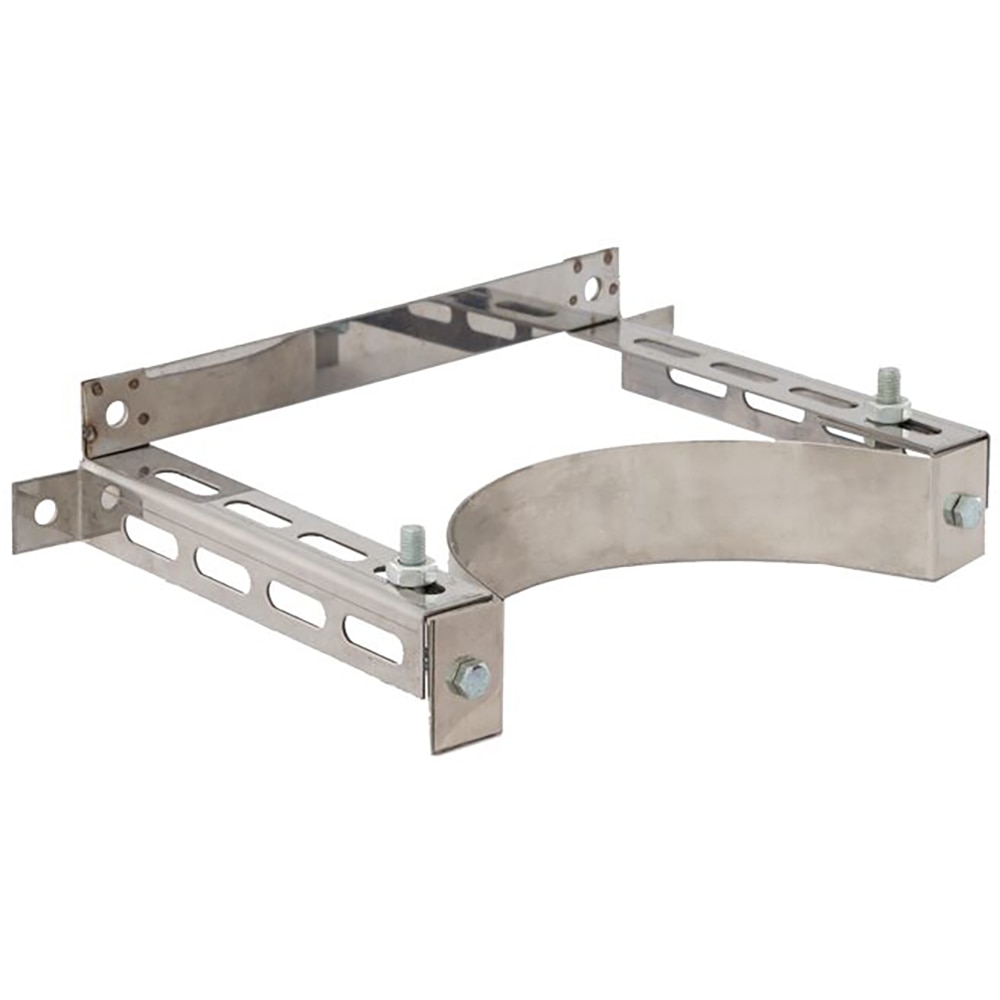 Colier ranforsat prindere pe perete cos de fum VULCANO, diametru 180 mm, inox