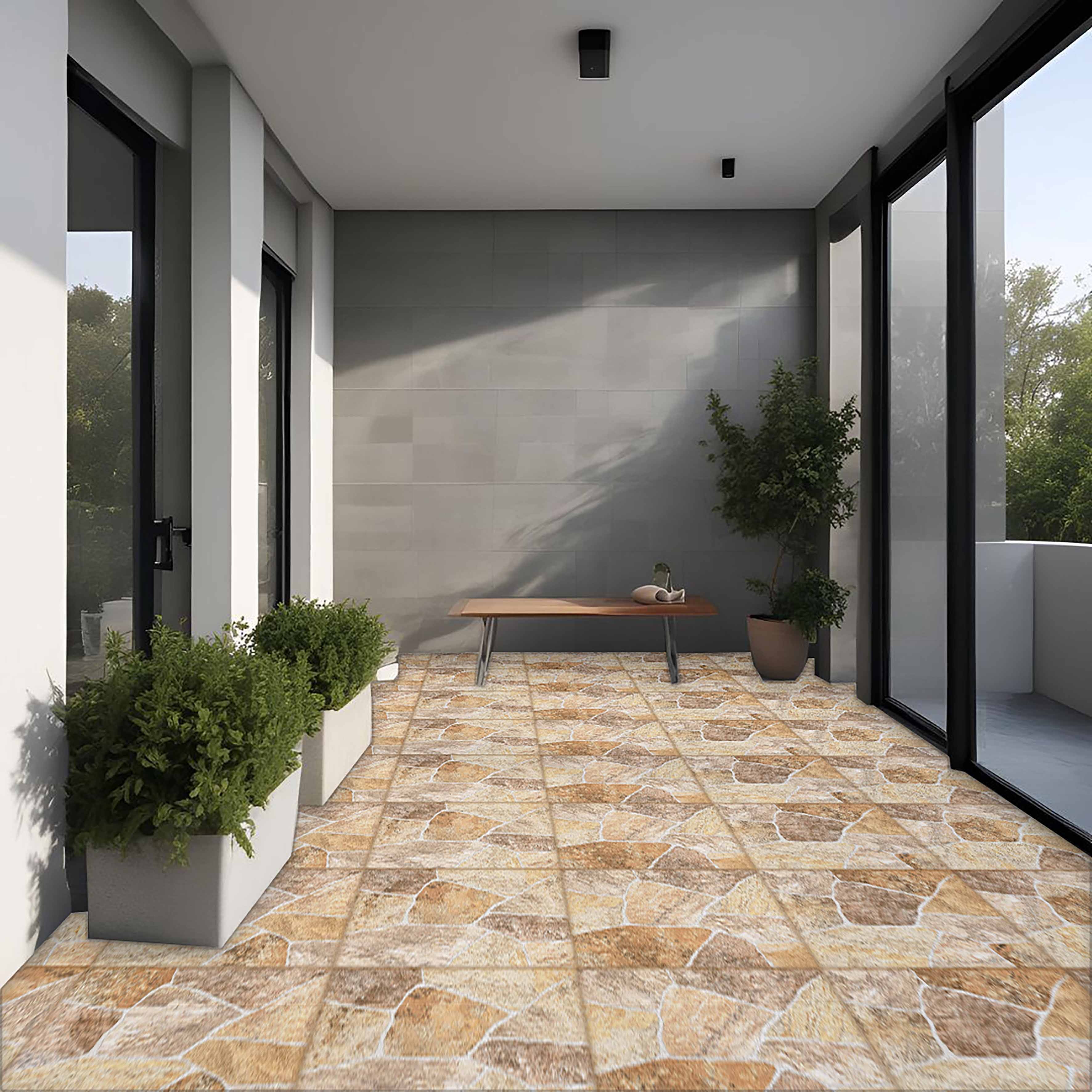 Gresie interior/exterior Fenix, bej, portelanata, 45 x 45 cm, 1.25 mp/cutie, PEI 3