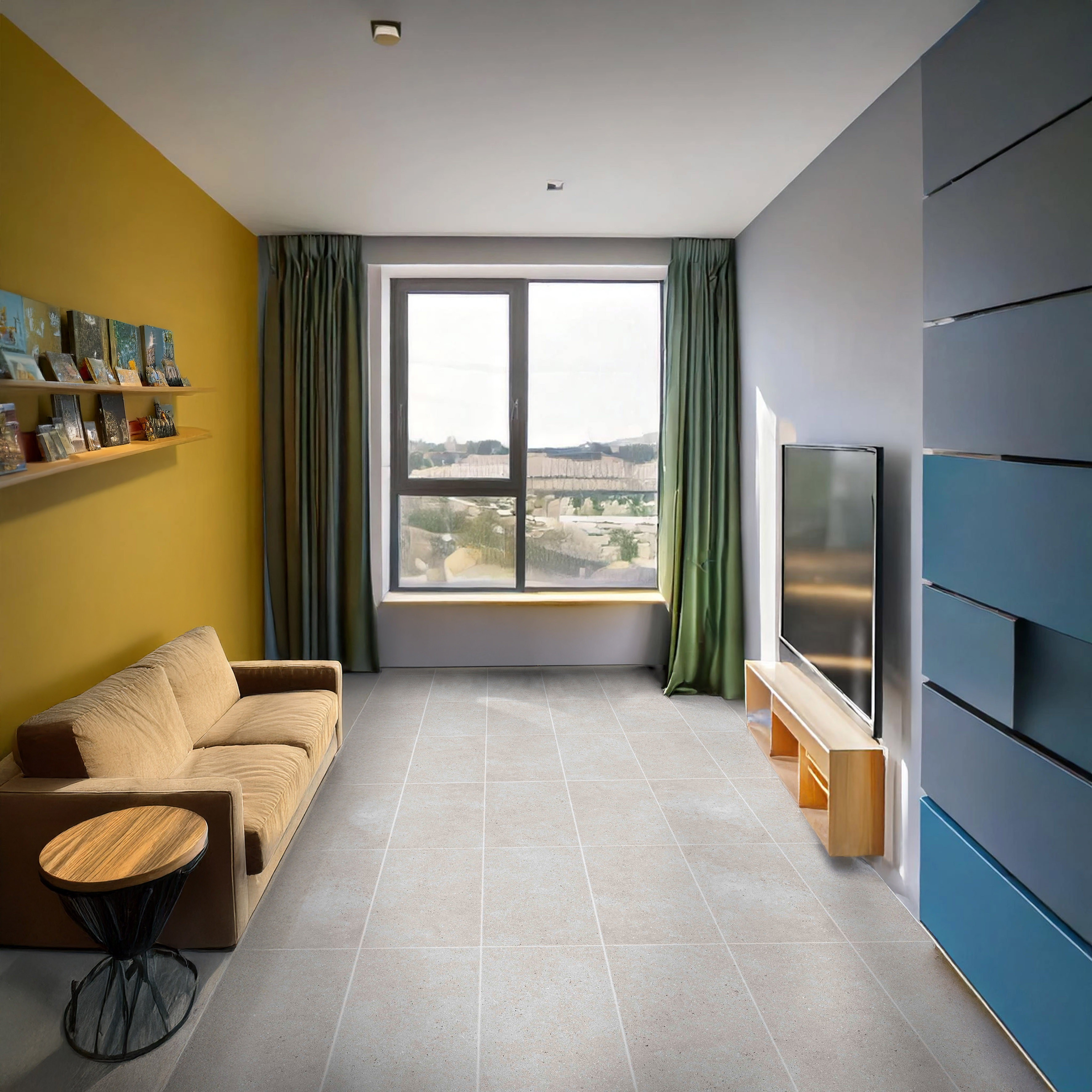 Gresie interior/exterior Hopper, gri, portelanata, 60 x 30 cm, 1.84 mp/cutie, PEI 3