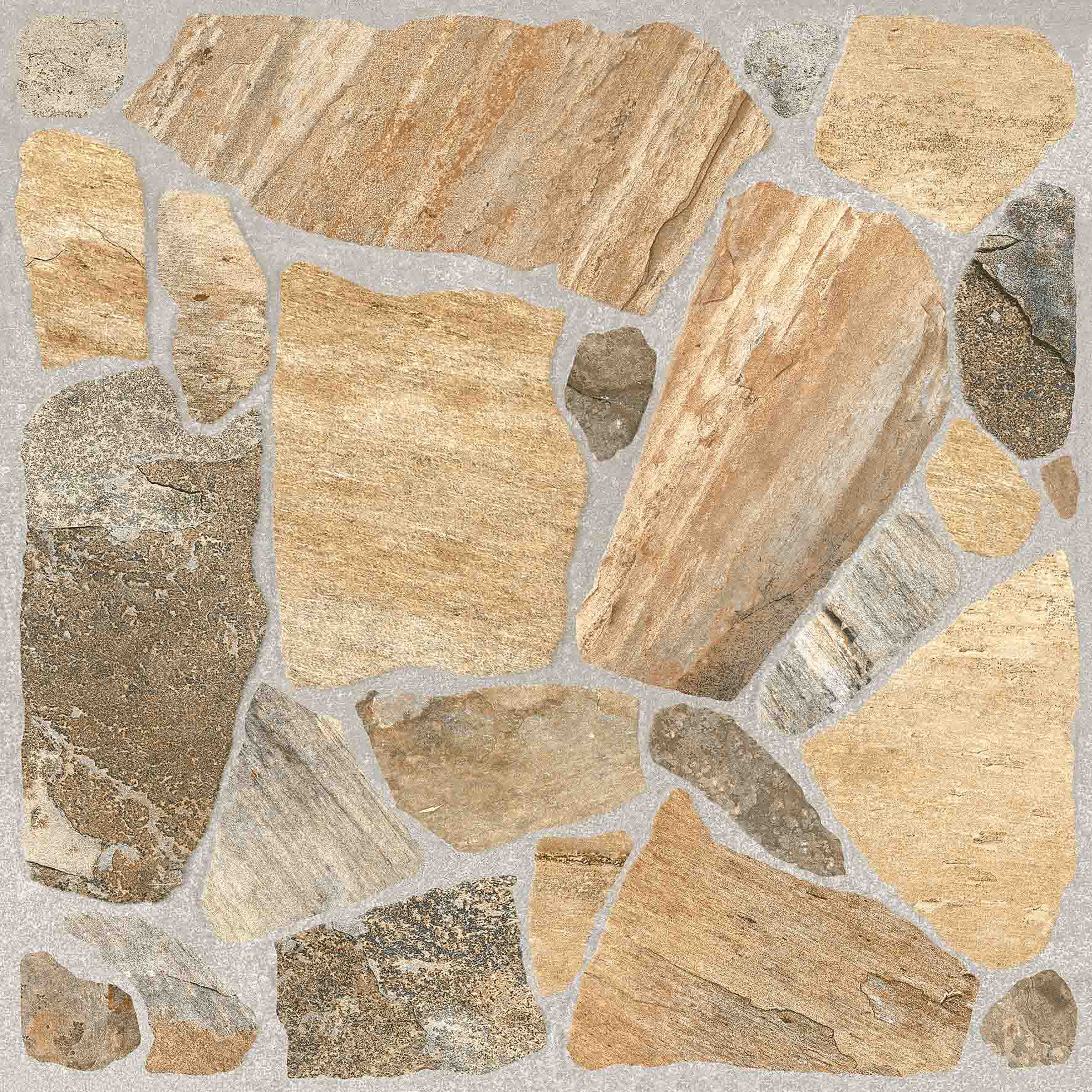 Gresie interior/exterior Pietra, maro, portelanata, 45 x 45 cm, suprafata 1.25 mp/cutie, PEI 3