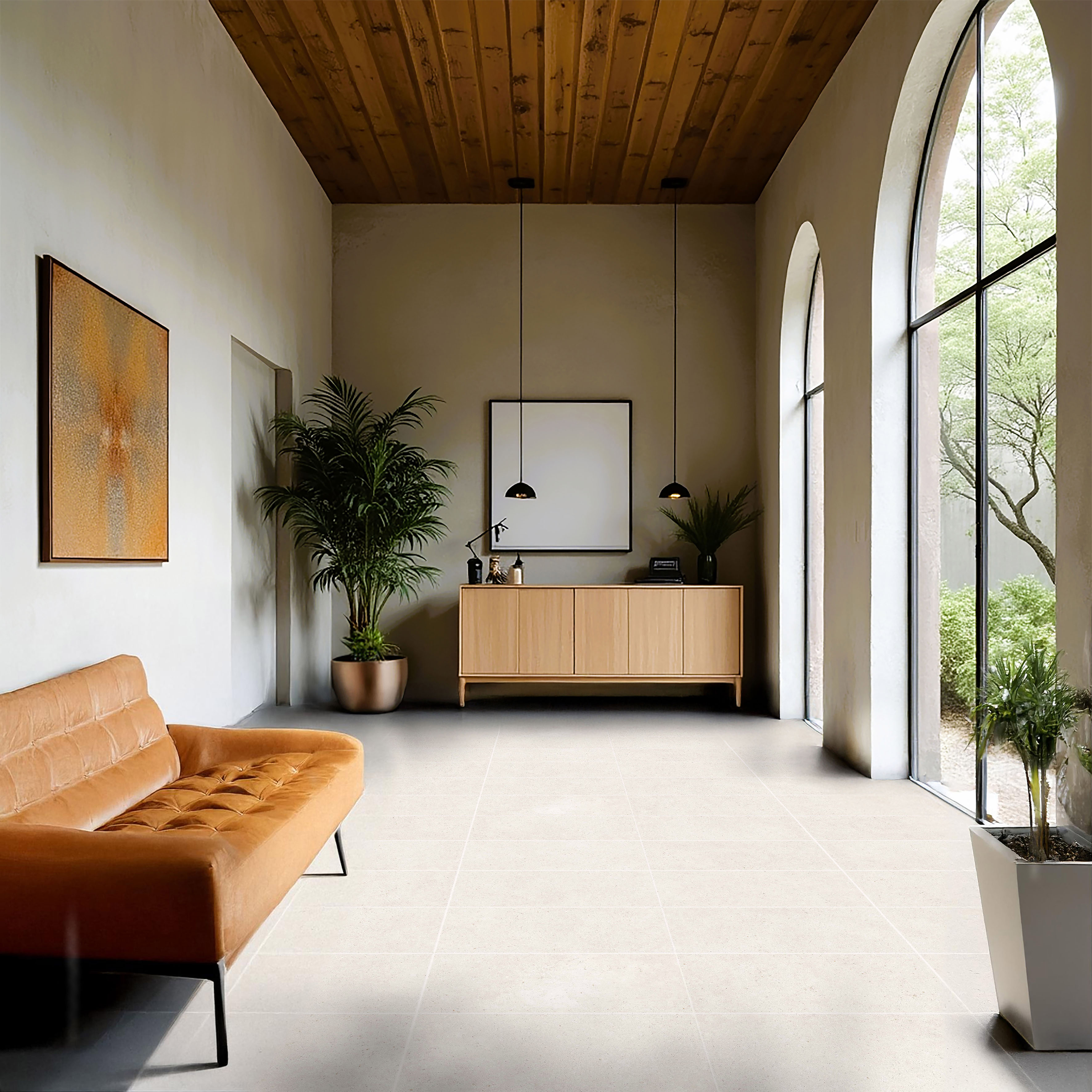 Gresie interior/exterior Hopper, crem, 30 x 60 cm, 8 mm, 1.84 m2/cutie, PEI 4