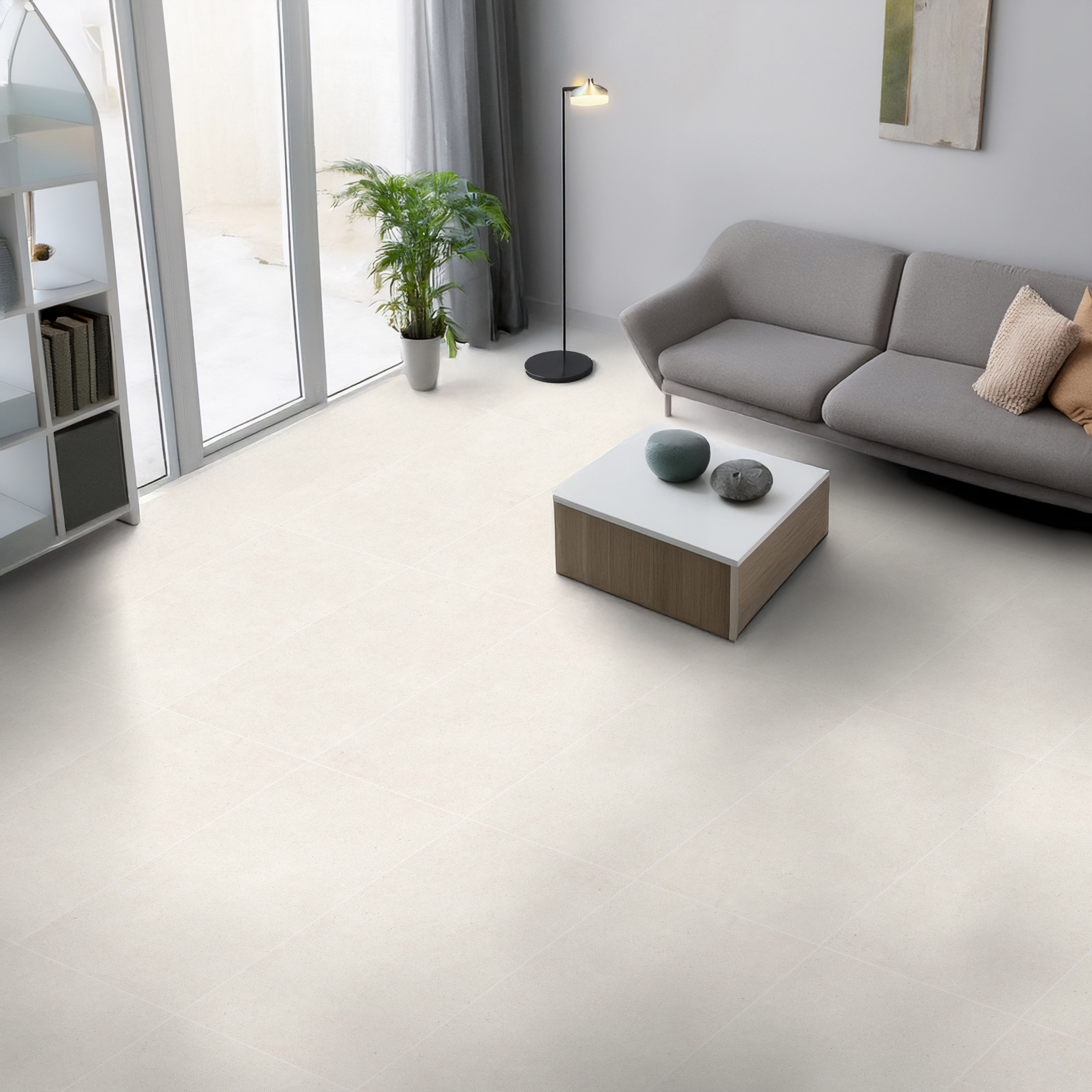 Gresie Hopper, crem, 60 x 120 cm, grosime 8 mm, 1.44 mp/cutie