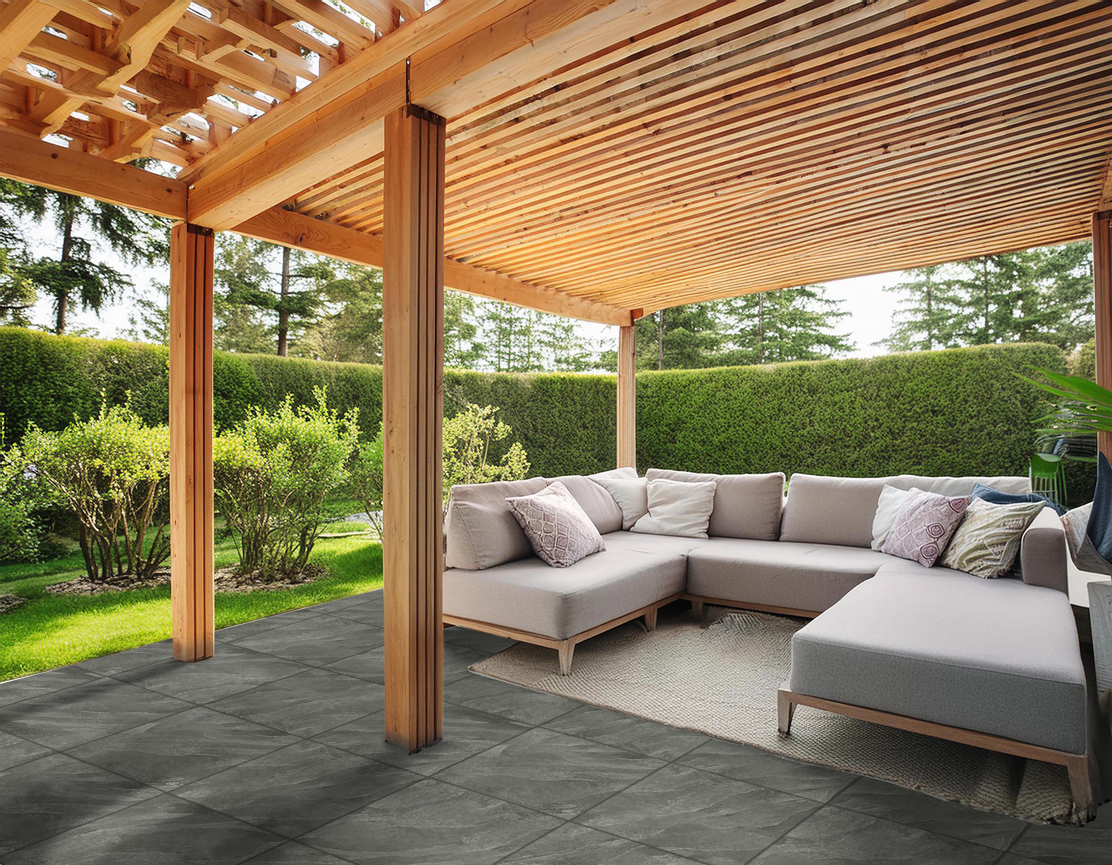 Gresie exterior Dolomite Anthracite, gri, 60 x 60 cm, 8 mm, 1.84 mp/cutie