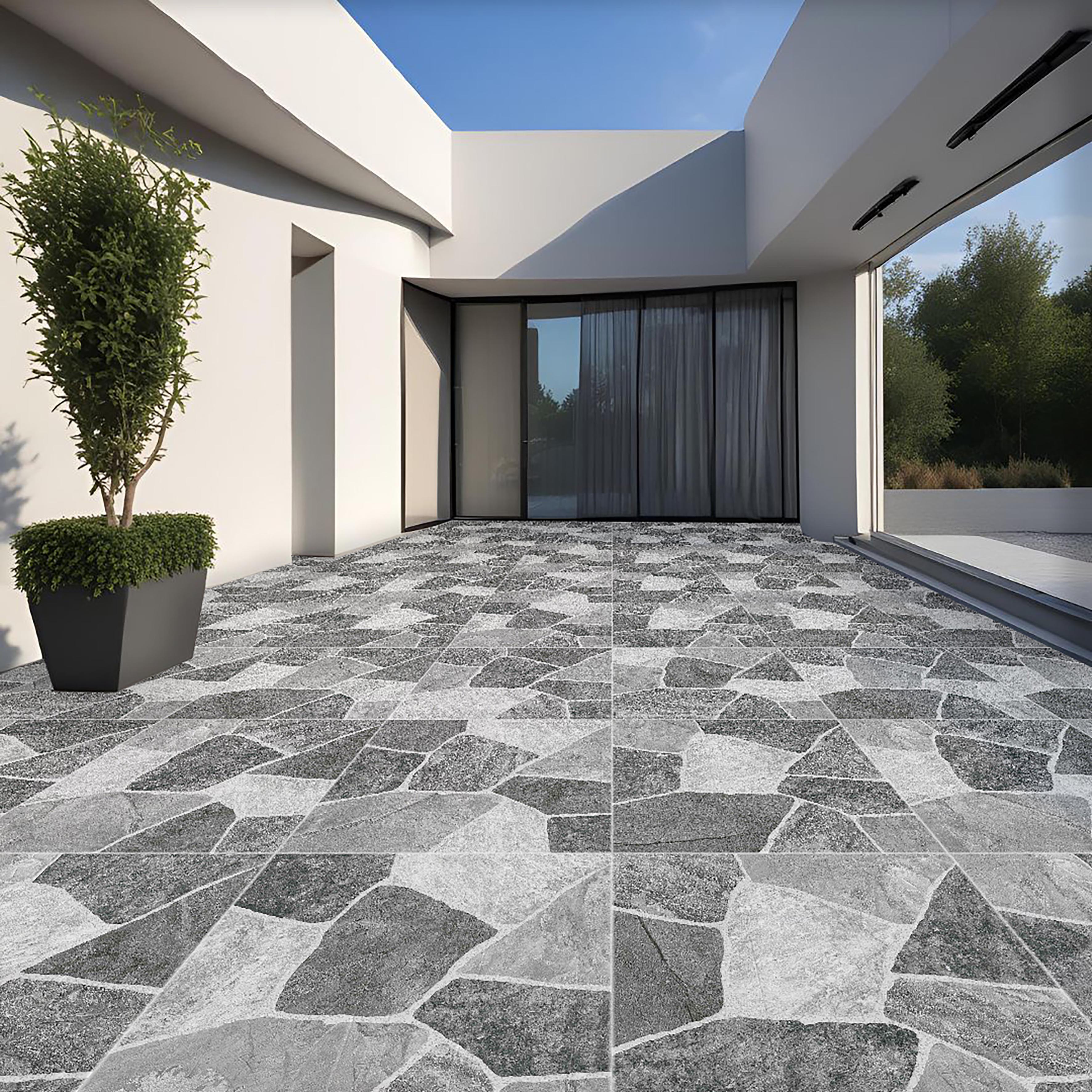 Gresie exterior Fenix Terra Grey, 45 x 45 cm, 8 mm, 1.25 mp/cutie