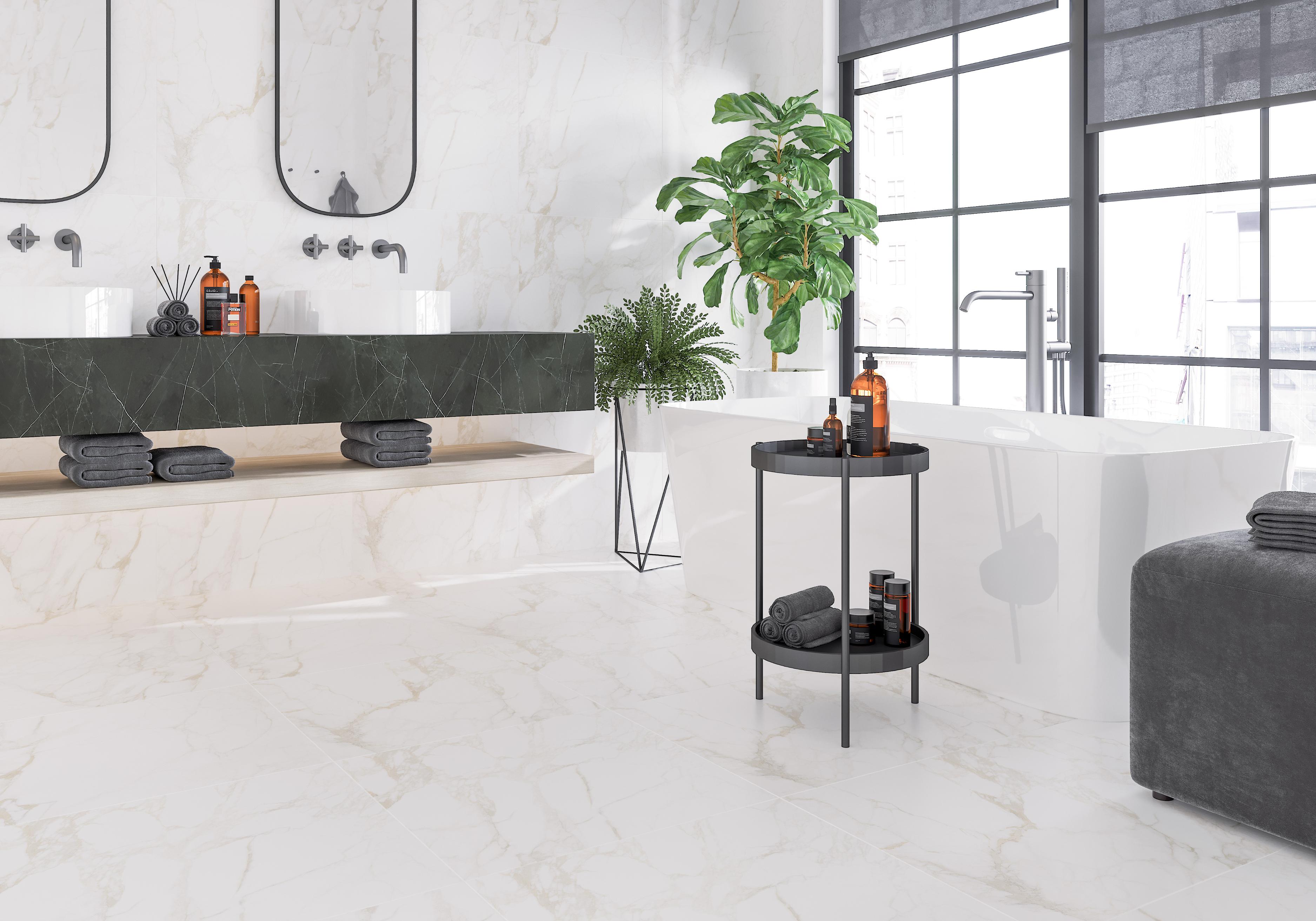 Gresie Imperial, alb, 60 x 60 cm, 1.44 mp/cutie