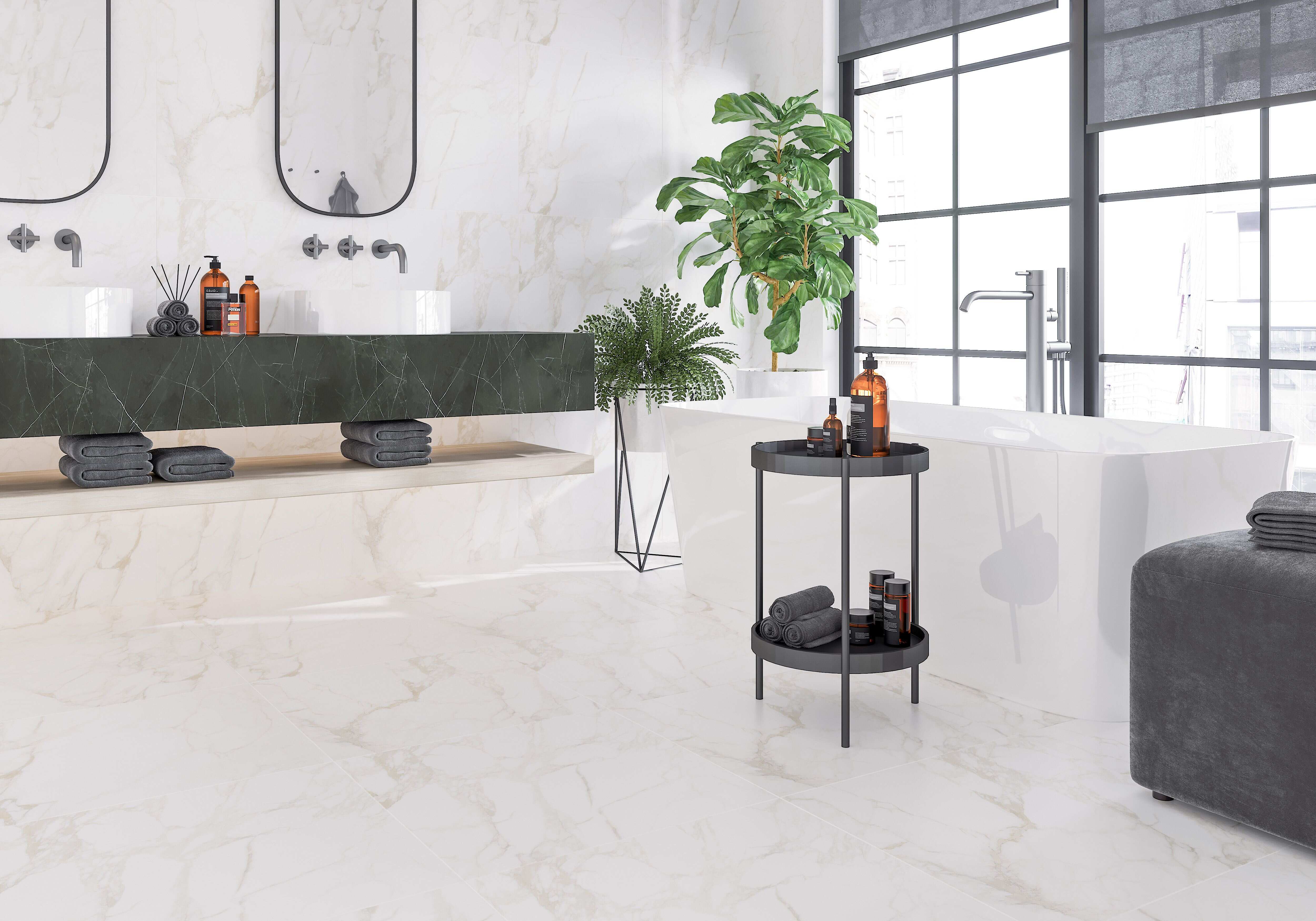 Gresie Imperial, alb, 120 x 60 cm, 1.44 mp