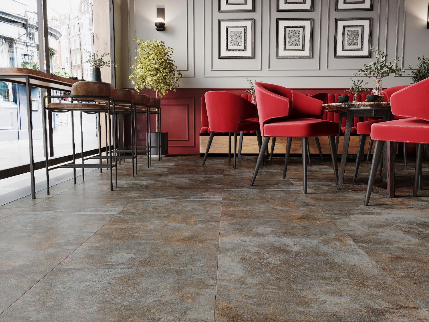 Gresie Metallica, gri, 120 x 60 cm, 1.44 mp/cutie