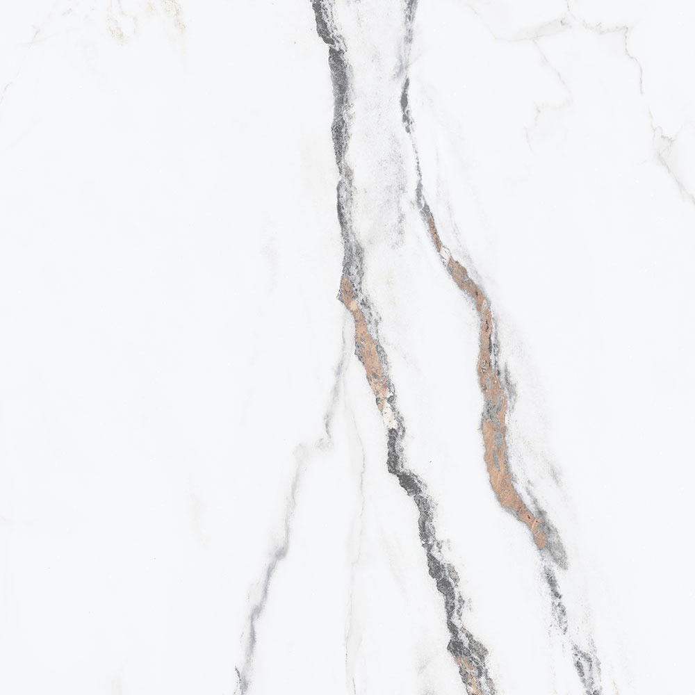 Gresie interior Loft, marmura alb lucios, 60.5 x 60.5 cm, 10 mm, 1.465 m2/cutie