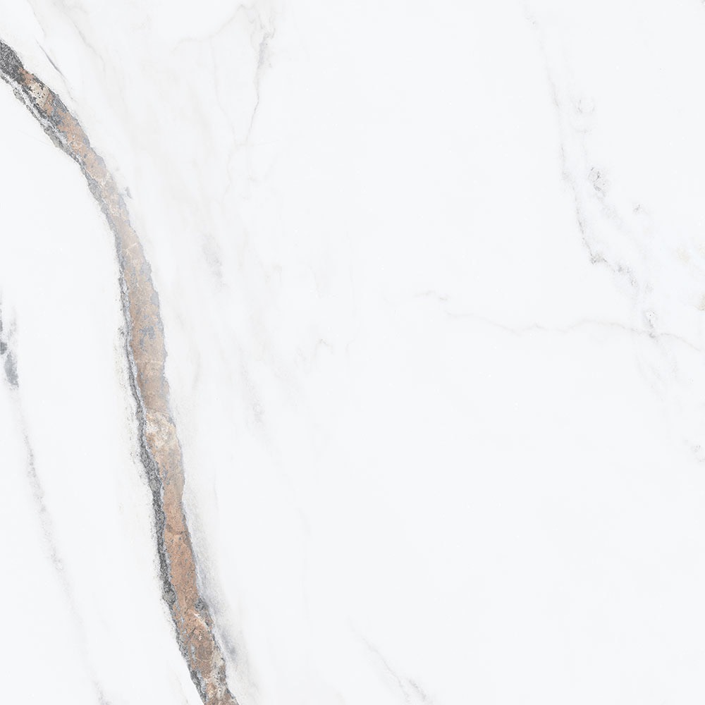 Gresie interior Loft, marmura alb lucios, 60.5 x 60.5 cm, 10 mm, 1.465 m2/cutie