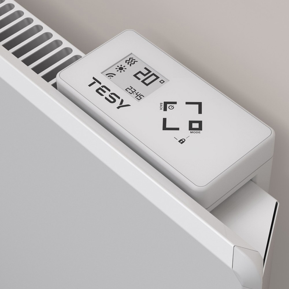 Convector TESY FinEco Cloud 304506, 600W, Wi-Fi, Termostat reglabil, alb