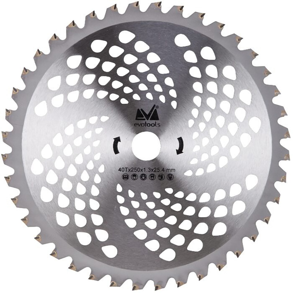 Cutit Motocoasa Vidia EvoTools, 250 mm, 25.4 mm, 40 dinti, T40, metal, argintiu