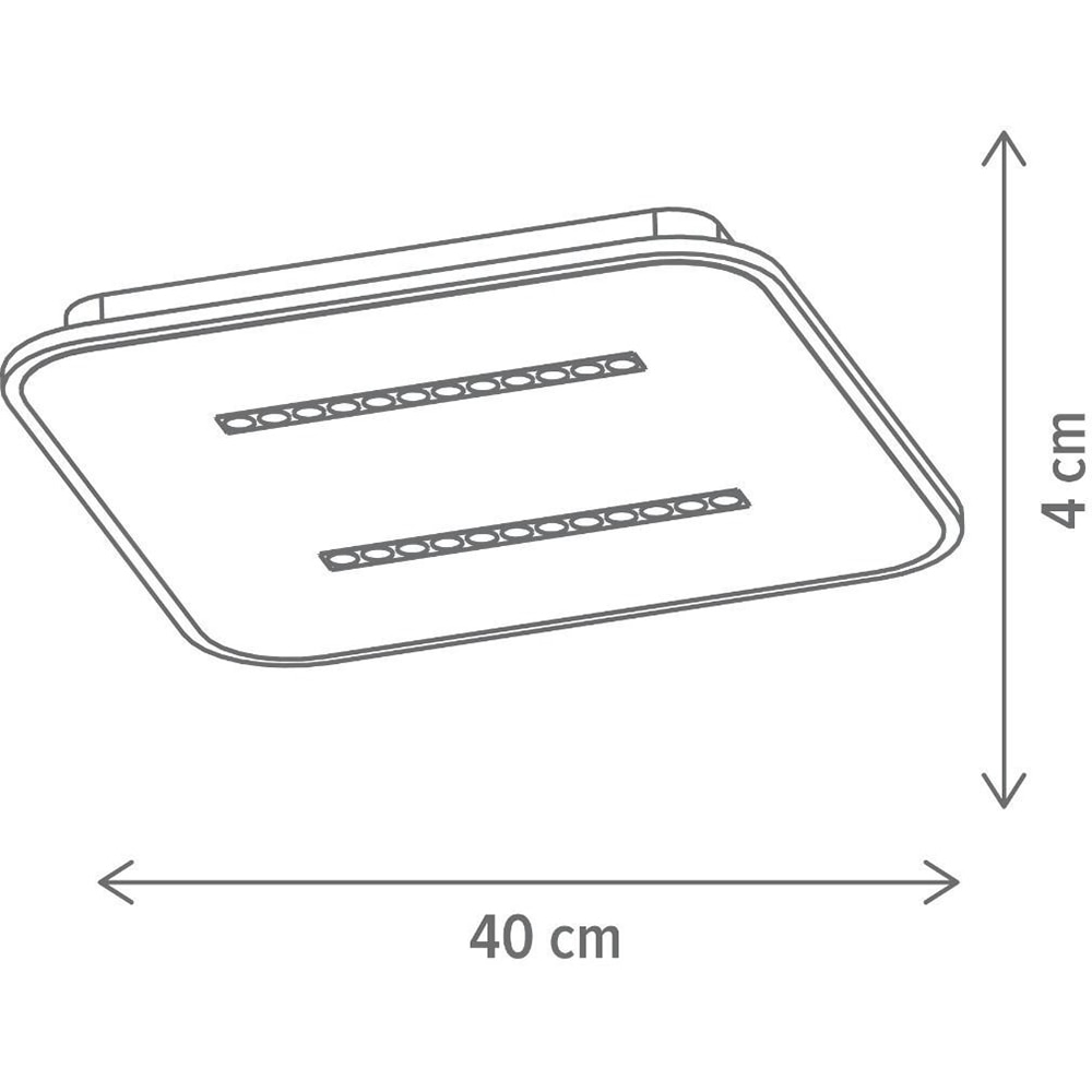 Plafoniera LED KLAUSEN Lesko KL151091, 28W, 2300lm, IP20, Alb
