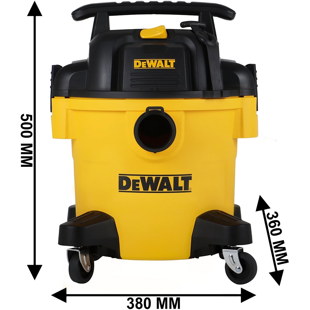 Aspirator umed/uscat DEWALT DXV20PC, 20l, 1050W, functie suflare, galben-negru