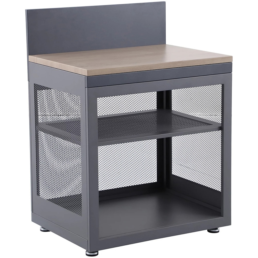 Dulap bucatarie terasa GOODHOME Cucino, 60 x 80 x 110 cm, otel, gri