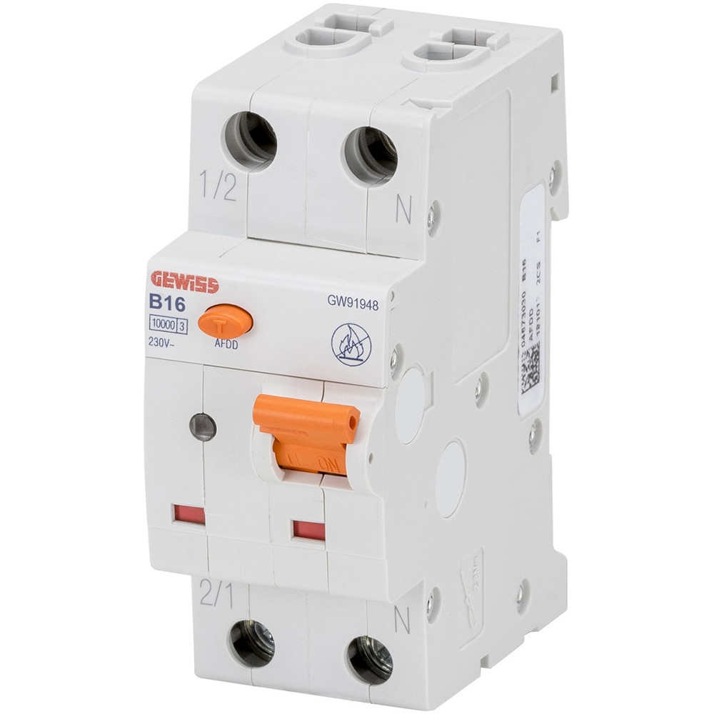 Siguranta automata GEWISS GW91908, 1P+N, 16A, curba B, IP20, gri