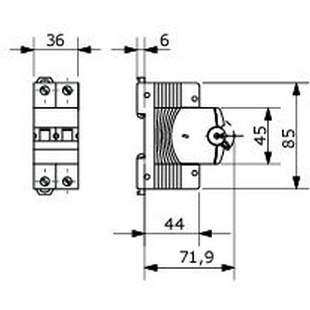 Siguranta automata GEWISS GW92149, bipolara, 20A, curba C, IP20, gri