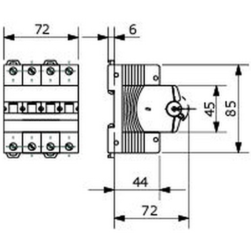 Siguranta automata GEWISS GW92386, tetrapolara, 10A, curba B, IP20, gri