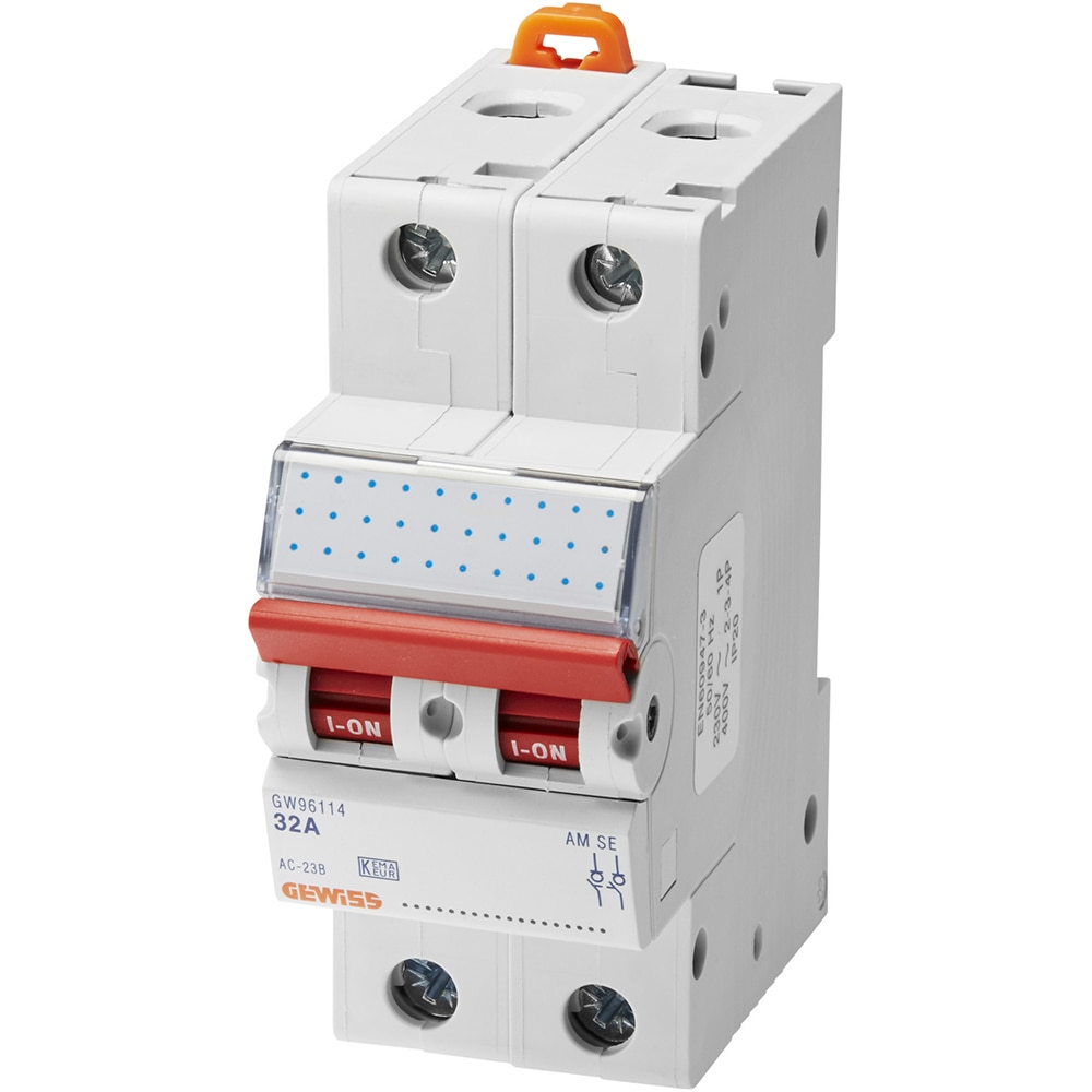 Separator GEWISS GW96114DY, bipolara, 32A, IP20, gri