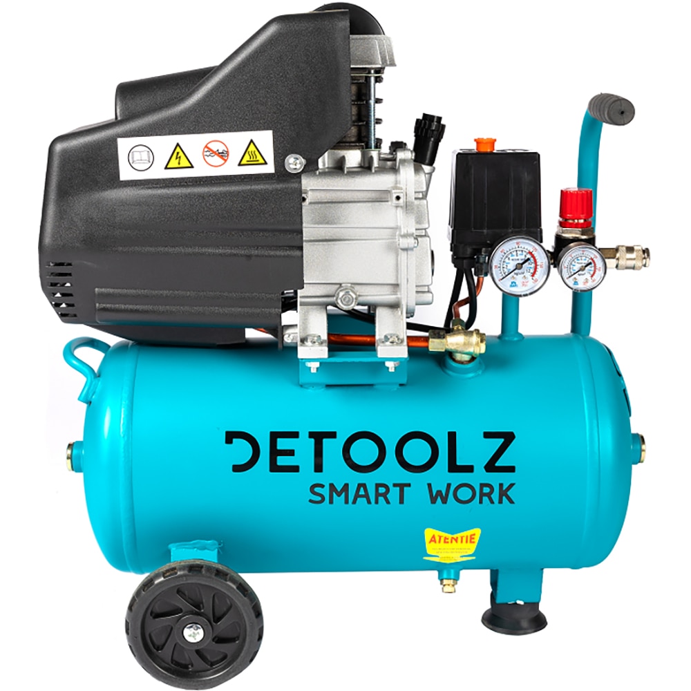 Compresor aer DETOOLZ DZ-C332, cu ulei, 24 litri, 1500W, 8bar
