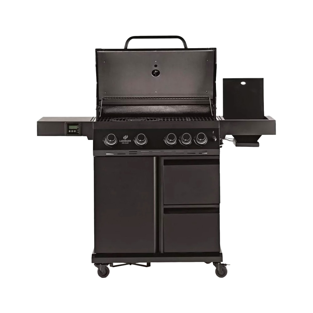Gratar pe gaz LANDMANN Cool Black 15273 4.1 Maxx, 4 + 1 arzatoare, 4 role, negru
