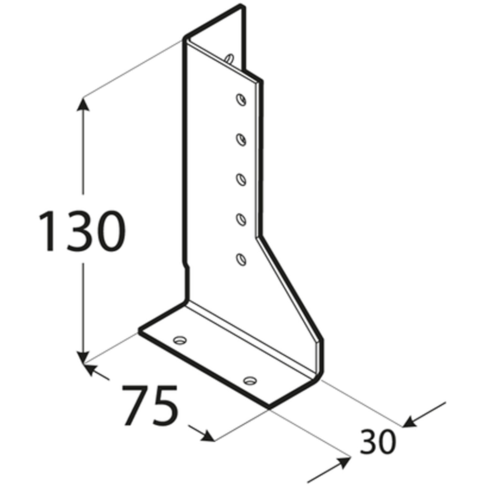 Papuc grinda DMX 4552, otel, 28 x 130 x 2mm