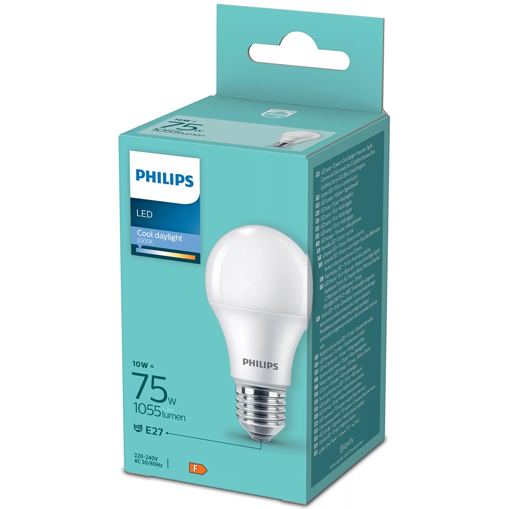 Bec LED PHILIPS 8720169253193, E27, 10W, 1055lm, lumina rece