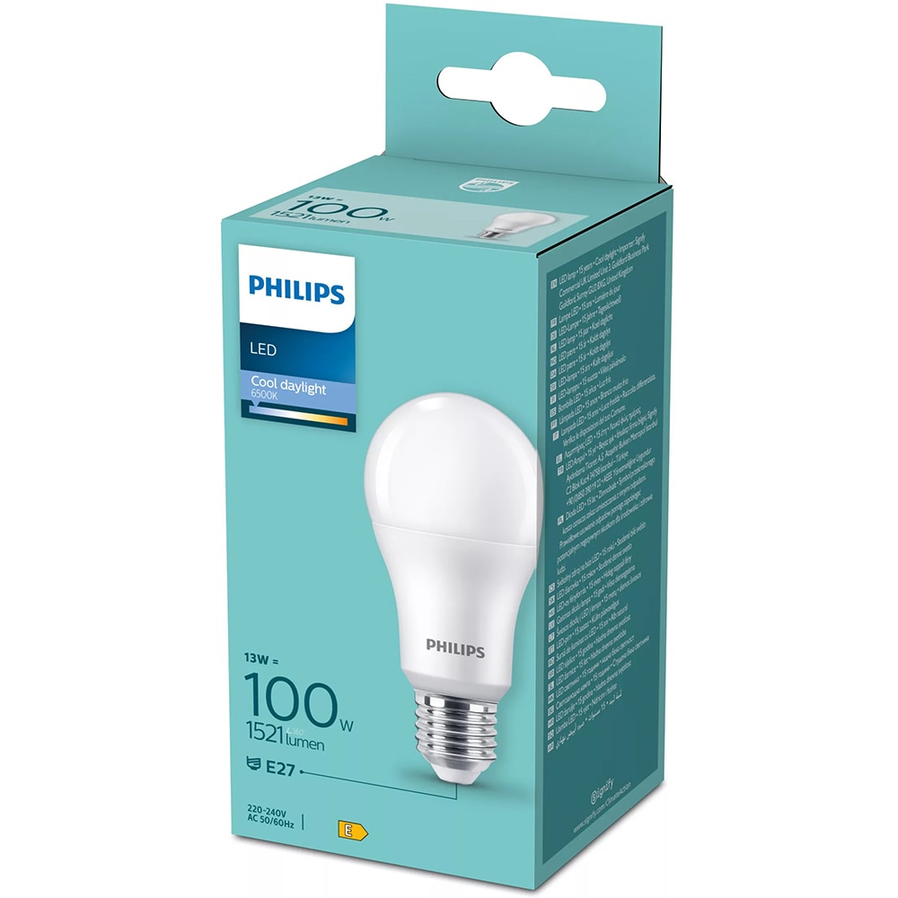 Bec LED PHILIPS 8720169253230, E27, 13W, 1521lm, lumina rece