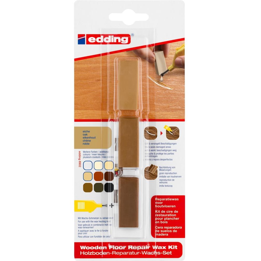 Kit EDDING 8902, ceara pentru reparatii pardoseala, stejar