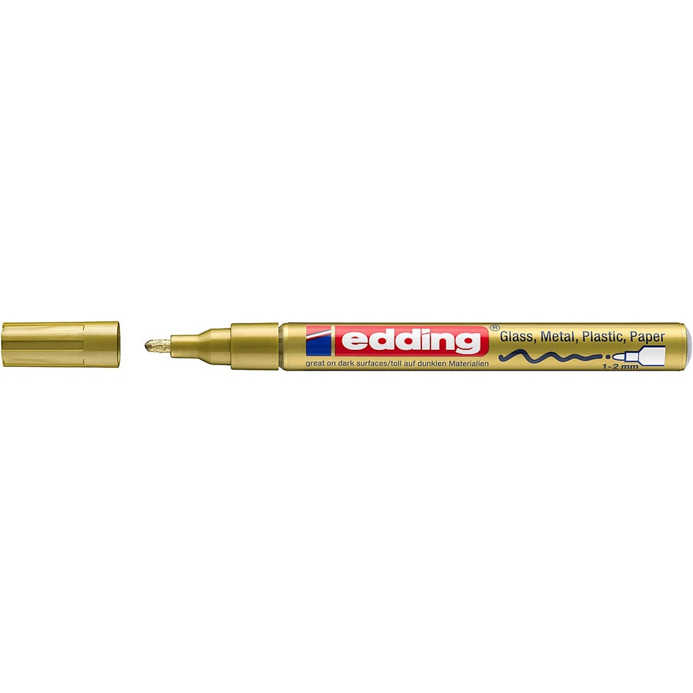 Marker cu vopsea EDDING 751, 1-2 mm, auriu