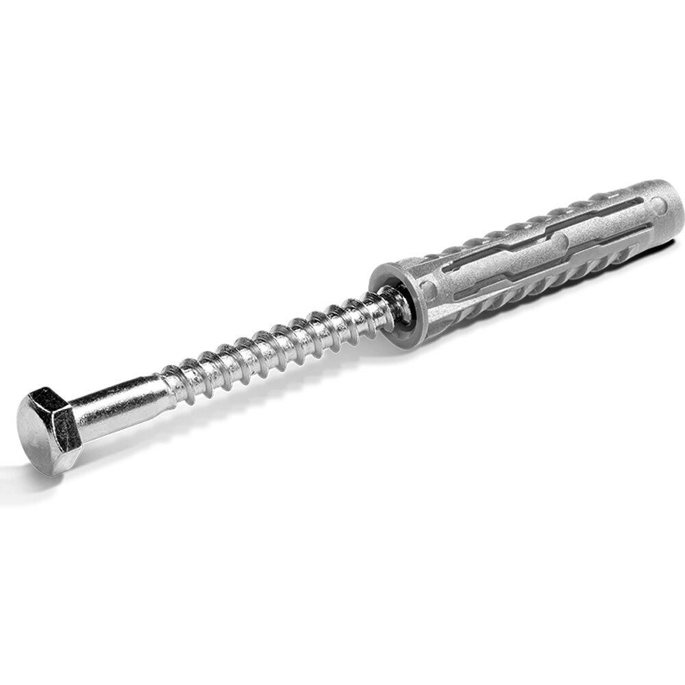 Diblu universal cu surub KOELNER, 10 x 50 mm, 4 buc, argintiu