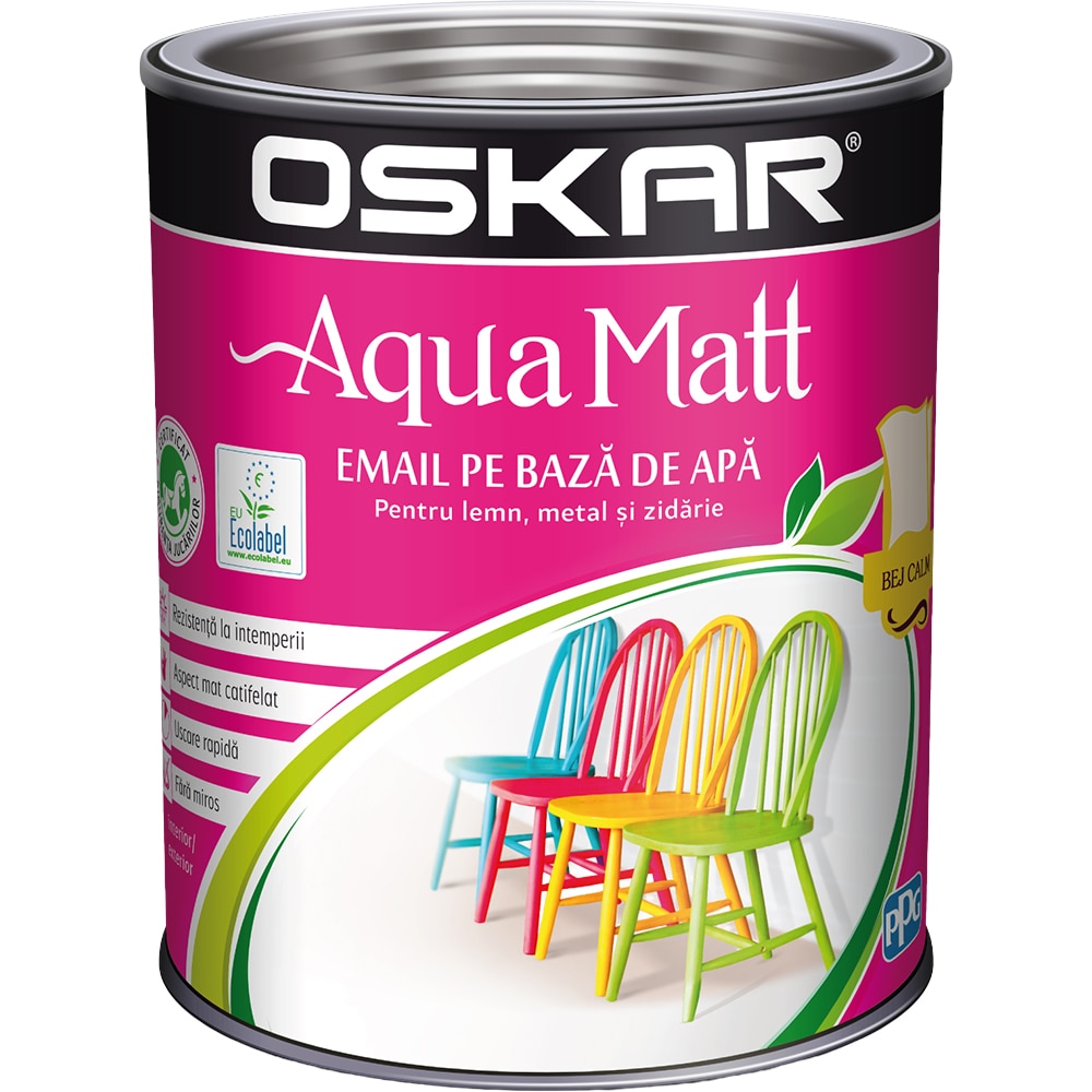 Email OSKAR Aqua Matt, bej calm, 0.6l