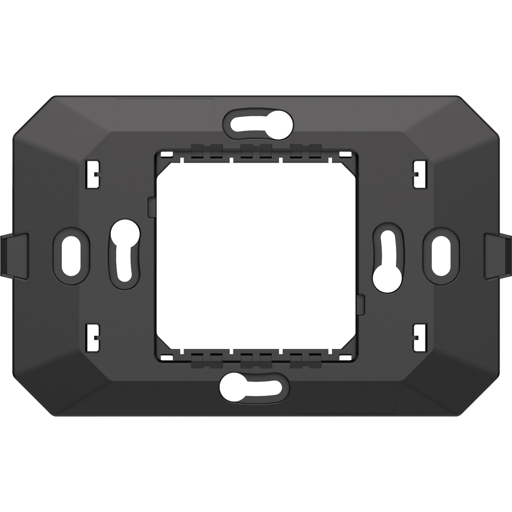 Suport fixare HIMEL Flexo, 2 module, 118 x 10 x 72.5mm, negru