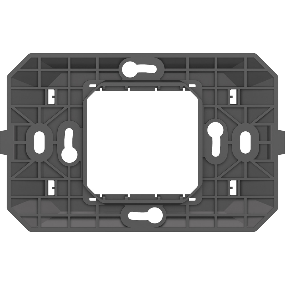Suport fixare HIMEL Flexo, 2 module, 118 x 10 x 72.5mm, negru