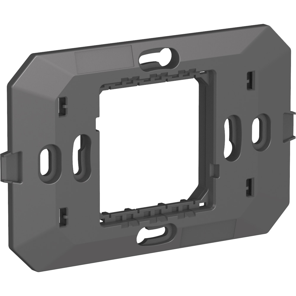 Suport fixare HIMEL Flexo, 2 module, 118 x 10 x 72.5mm, negru