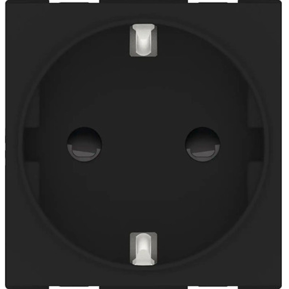 Priza HIMEL, interior, IP20, 16A, 1 modul, negru