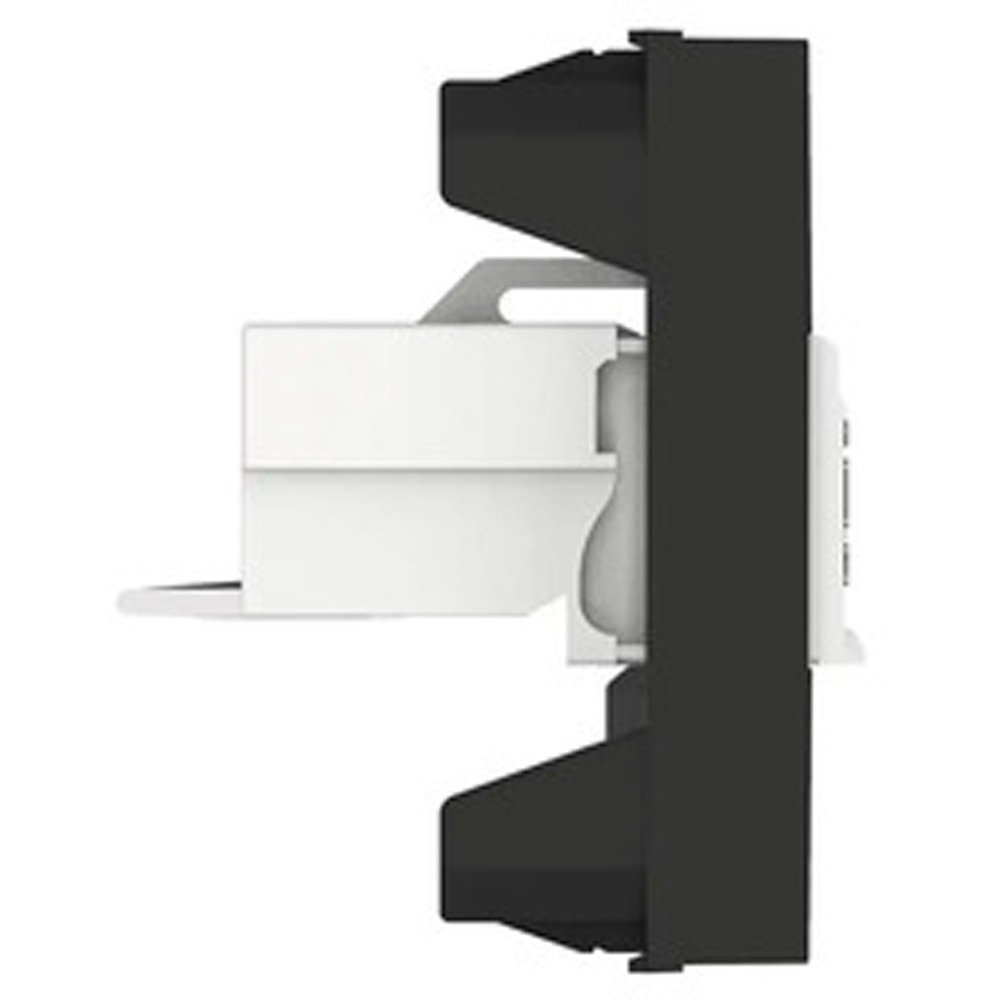 Priza telefon HIMEL, interior, IP20, 1 modul, negru