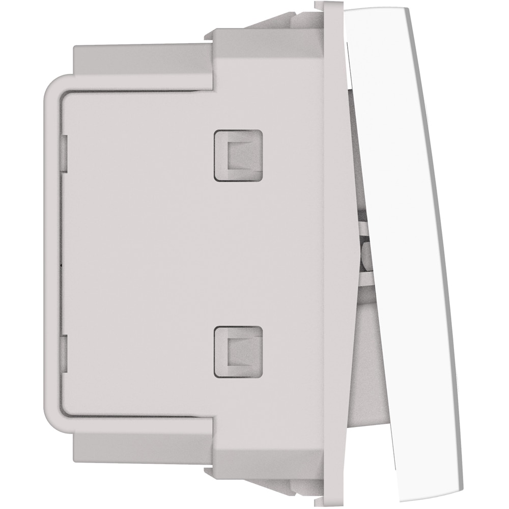 Intrerupator draperie HIMEL, incastrat, 10A, 1 modul, alb