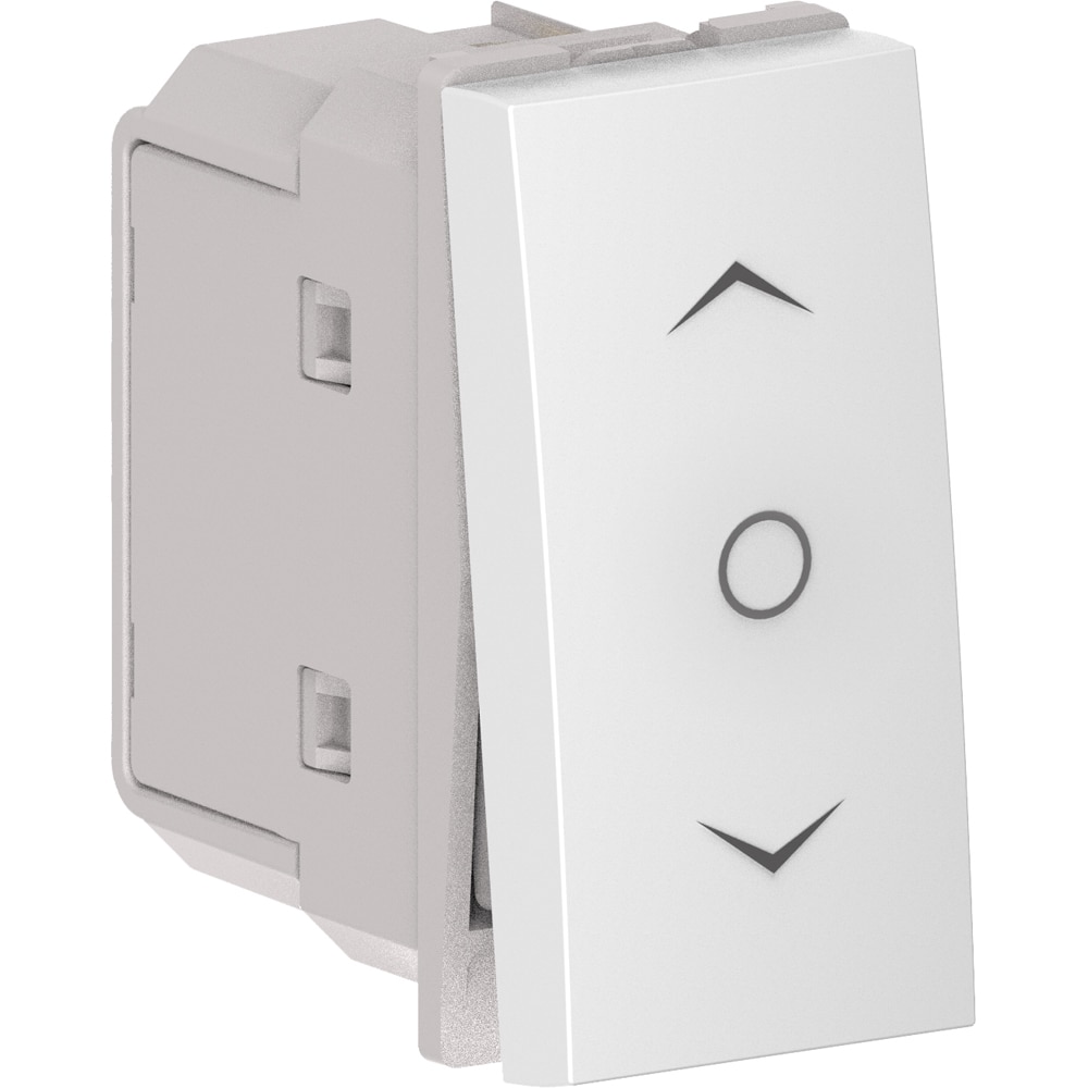 Intrerupator draperie HIMEL, incastrat, 10A, 1 modul, alb