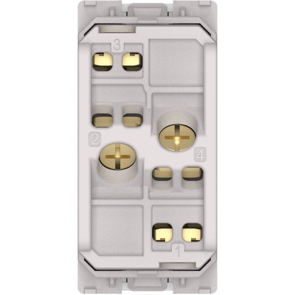 Intrerupator draperie HIMEL, incastrat, 10A, 1 modul, alb