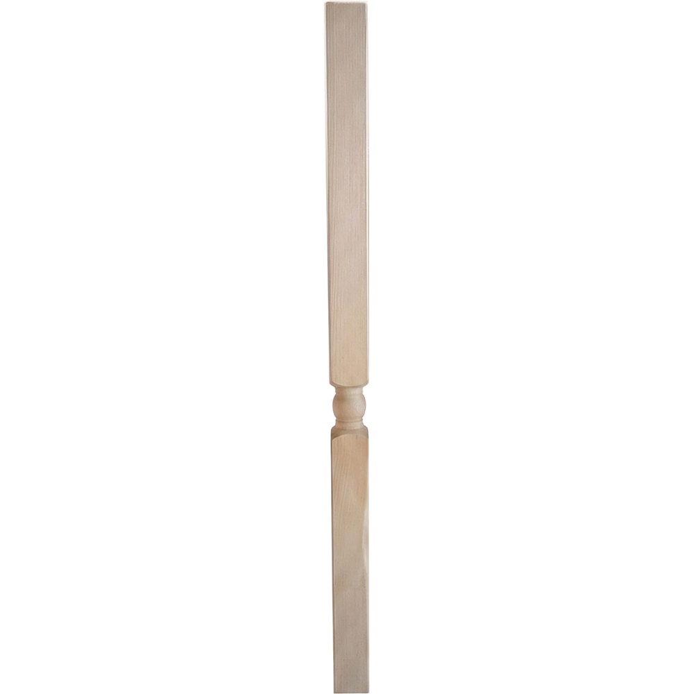 Balustru cap strunjit, brad, 750 x 43 x 43 mm, natur