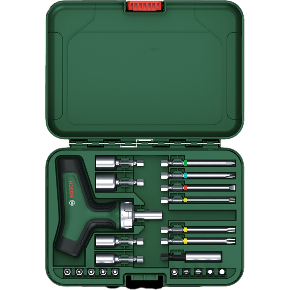 Set capete insurubare si chei tubulare BOSCH 1600A02Z9T, maner T