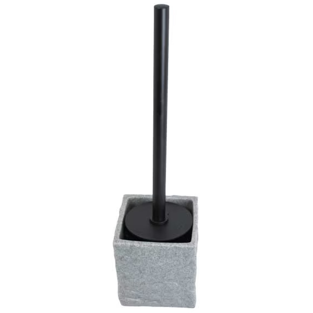 Set perie toaleta FRANDIS 196667, aspect piatra, gri