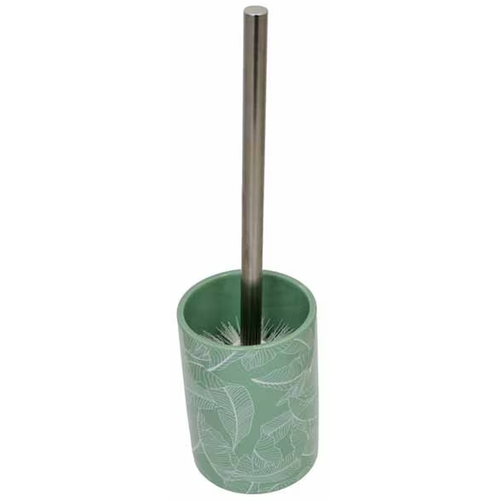 Set perie toaleta FRANDIS 196679, ceramica, verde