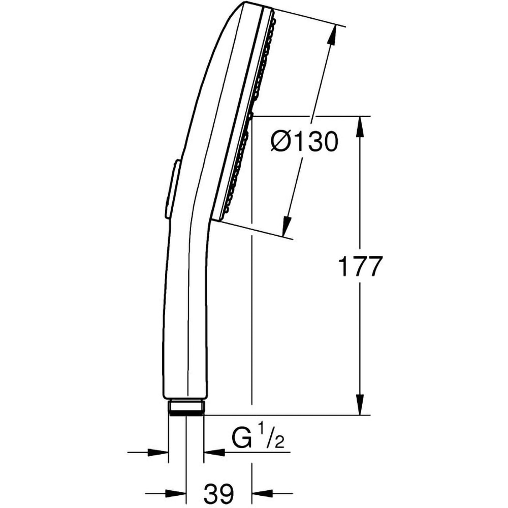Para dus GROHE Spa Aqua 1016760000, 130 mm, 3 functii, crom