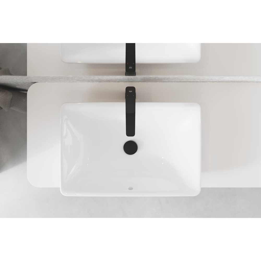 Baterie lavoar GROHE Cubeo 1017292430, marimea XL, alama, negru