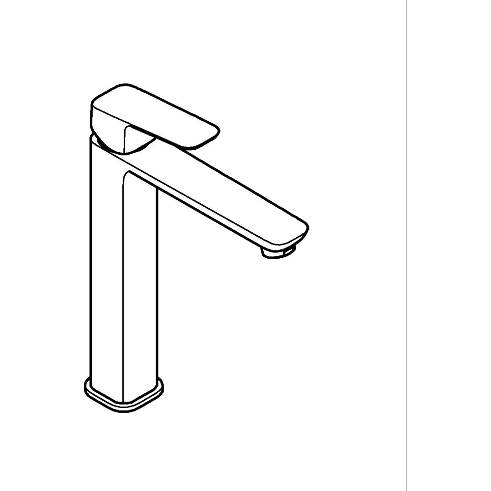 Baterie lavoar GROHE Cubeo 1017292430, marimea XL, alama, negru