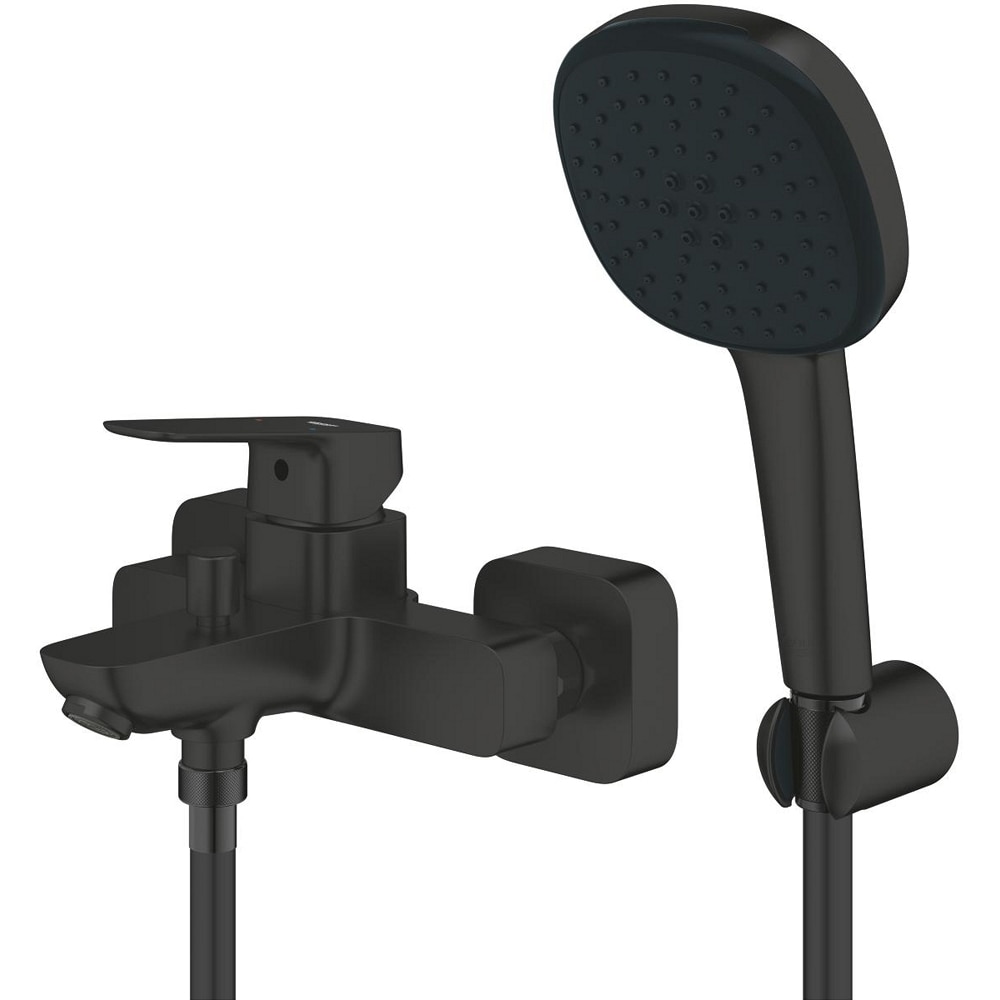 Baterie cada GROHE Cubeo 1018142430, aparenta, set dus, alama, negru