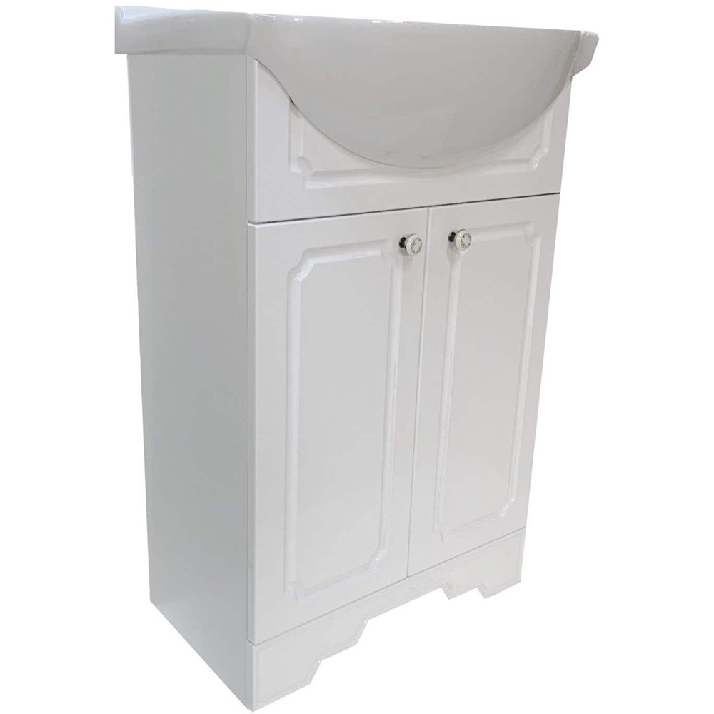 Set baza cu lavoar SANITOP, cu picioare, 60 x 44 x 81 cm, alb